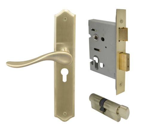 Windsor Premium NZ Haven Longplate Traditional Entrance Set - E48 Priced Per Set- Available in 13 Colours