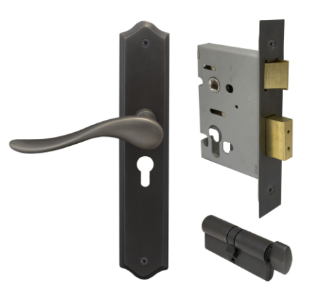 Windsor Premium NZ Haven Longplate Traditional Entrance Set - E48 Priced Per Set- Available in 13 Colours