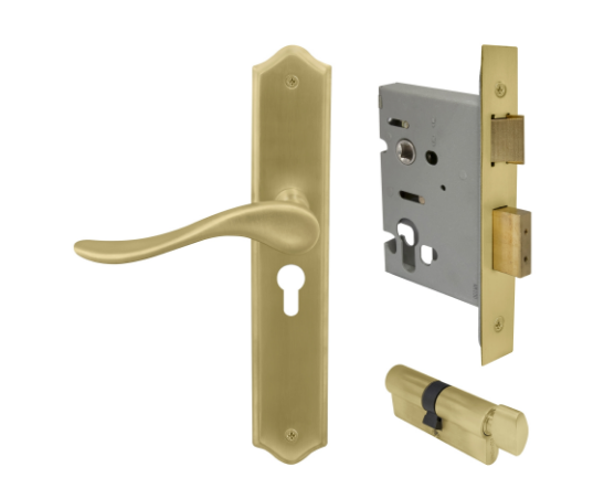 Windsor Premium NZ Haven Longplate Traditional Entrance Set - E48 Priced Per Set- Available in 13 Colours