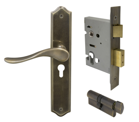 Windsor Premium NZ Haven Longplate Traditional Entrance Set - E48 Priced Per Set- Available in 13 Colours