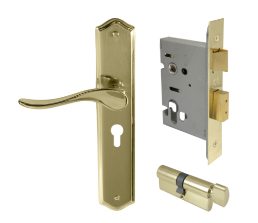 Windsor Premium NZ Haven Longplate Traditional Entrance Set - E48 Priced Per Set- Available in 13 Colours