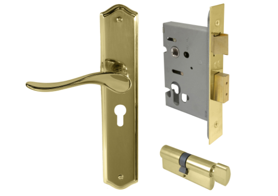 Windsor Premium NZ Haven Longplate Traditional Entrance Set - E48 Priced Per Set- Available in 13 Colours