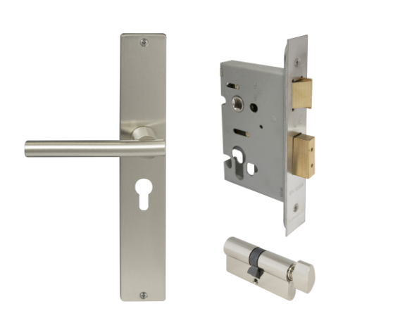 Windsor Premium NZ Charleston Longplate Square Entrance Set - E48 Priced Per Set- Available in 13 Colours