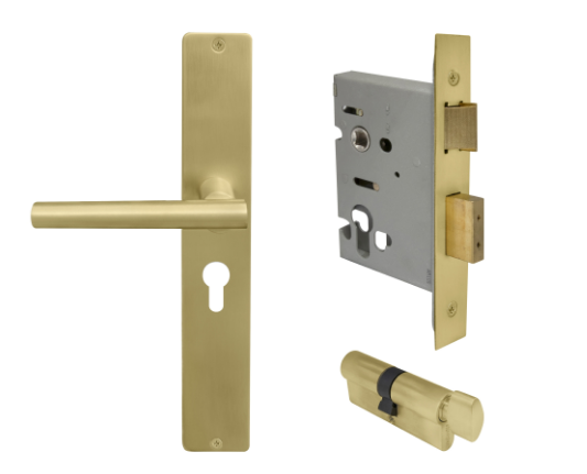 Windsor Premium NZ Charleston Longplate Square Entrance Set - E48 Priced Per Set- Available in 13 Colours