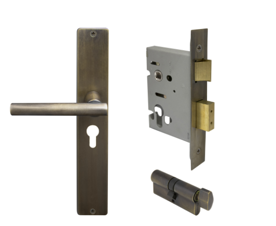 Windsor Premium NZ Charleston Longplate Square Entrance Set - E48 Priced Per Set- Available in 13 Colours
