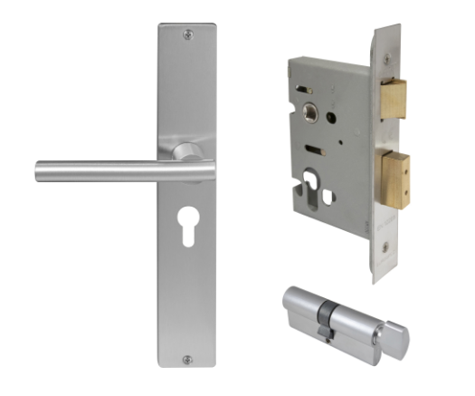 Windsor Premium NZ Charleston Longplate Square Entrance Set - E48 Priced Per Set- Available in 13 Colours
