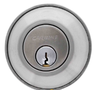 Carbine Australia Commercial ALB series Single Cylinder 6 pin Deadbolt 60/70mm Backset - Matte Black & Stainless Steel