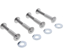 Carbine Australia Spare Set Sleeve Bolts 33.7mm Length & Nuts for Blocker Plate x 4 Sets Stainless Steel