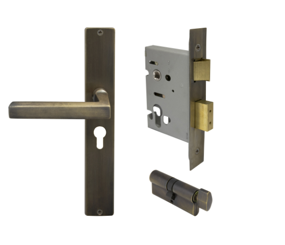 Windsor Premium NZ Federal Square Longplate Entrance Set - E48 Priced Per Set- Available in 13 Colours