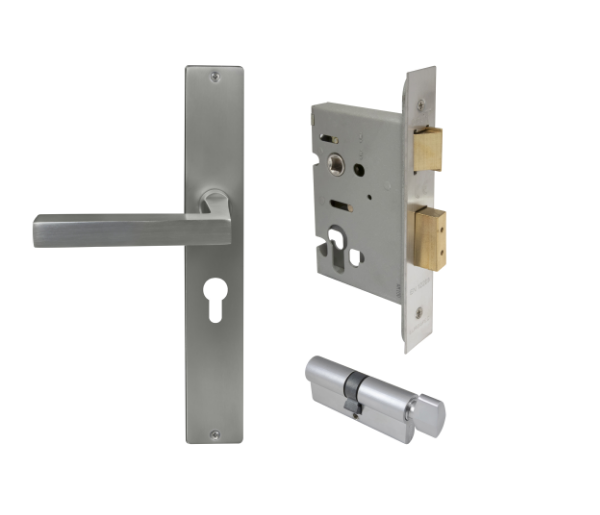 Windsor Premium NZ Federal Square Longplate Entrance Set - E48 Priced Per Set- Available in 13 Colours