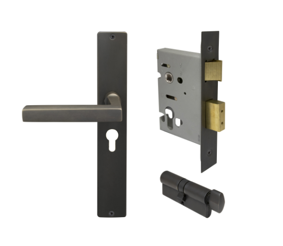 Windsor Premium NZ Federal Square Longplate Entrance Set - E48 Priced Per Set- Available in 13 Colours