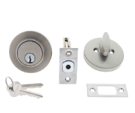 Carbine Australia Residential - 60/70mm Backset Single Cylinder, 5 pin Deadbolt Satin Nickel