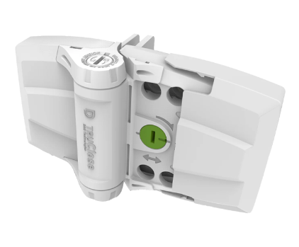 D&D Technologies DD TECH TRUCLOSE S3 MULTI-ADJ HINGE HEAVY DUTY FOR VINYL OR COMPOSITE GATES BLACK & WHITE