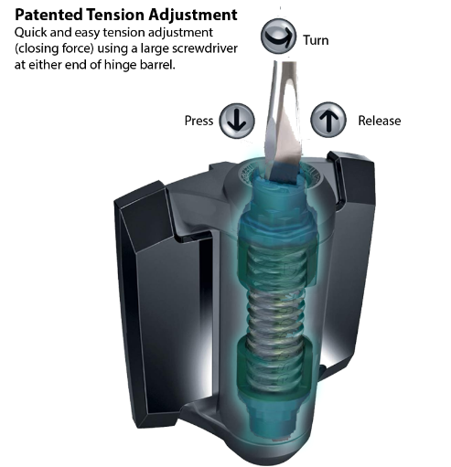 D&D Technologies DD TECH TRUCLOSE ROUND1 HINGE & ROUND2 HINGE