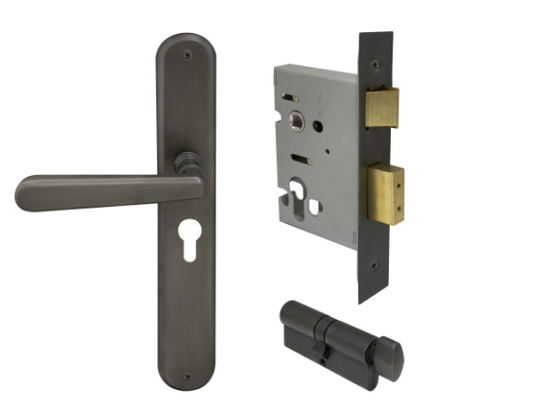 Windsor Premium NZ Villa Longplate Oval Entrance Set E48 Priced Per Set- Available in 13 Colours