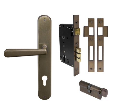 Windsor Premium NZ Villa Longplate Oval Entrance Set E85 Priced Per Set- Available in 13 Colours