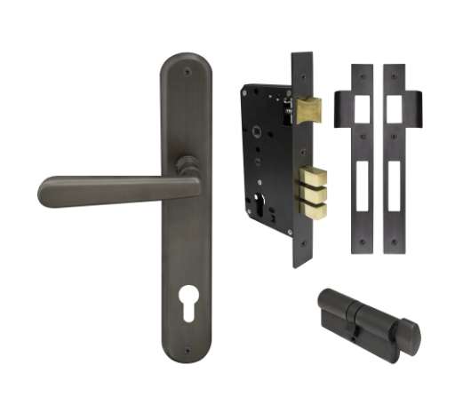 Windsor Premium NZ Villa Longplate Oval Entrance Set E85 Priced Per Set- Available in 13 Colours