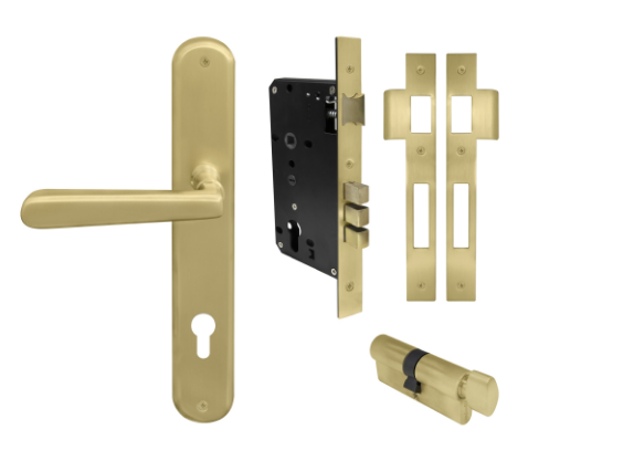 Windsor Premium NZ Villa Longplate Oval Entrance Set E85 Priced Per Set- Available in 13 Colours
