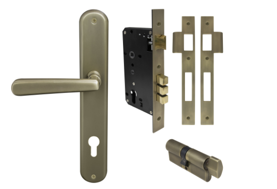 Windsor Premium NZ Villa Longplate Oval Entrance Set E85 Priced Per Set- Available in 13 Colours