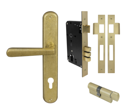 Windsor Premium NZ Villa Longplate Oval Entrance Set E85 Priced Per Set- Available in 13 Colours