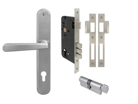 Windsor Premium NZ Villa Longplate Oval Entrance Set E85 Priced Per Set- Available in 13 Colours