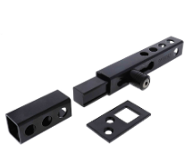 Carbine Australia Sliding Bolt Hasp Model 11mm 215L x 25W - for Use With Padlock Silver