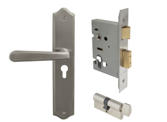 Windsor Premium NZ Villa Longplate Traditional Entrance Set - E48 Priced Per Set- Available in 13 Colours