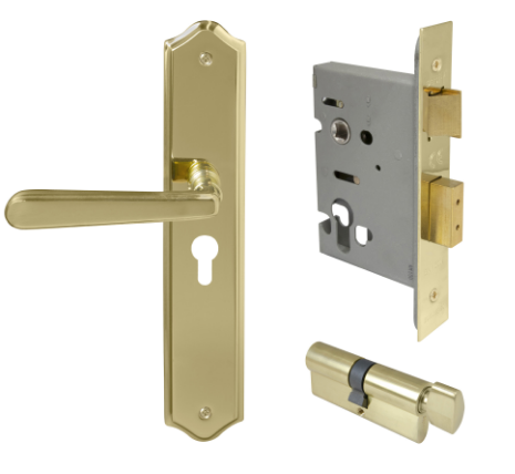 Windsor Premium NZ Villa Longplate Traditional Entrance Set - E48 Priced Per Set- Available in 13 Colours