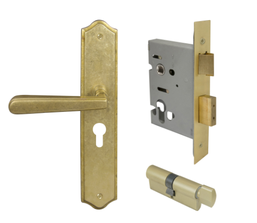 Windsor Premium NZ Villa Longplate Traditional Entrance Set - E48 Priced Per Set- Available in 13 Colours