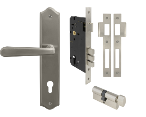 Windsor Premium NZ Villa Longplate Traditional Entrance Set - E85 Priced Per Set- Available in 13 Colours