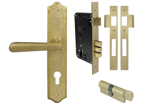 Windsor Premium NZ Villa Longplate Traditional Entrance Set - E85 Priced Per Set- Available in 13 Colours