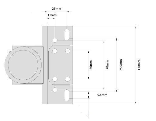 D&D Technologies DD TECH SURECLOSE READYFIT HYDRAULIC HINGE/CLOSER SCREW-ON RF108 S