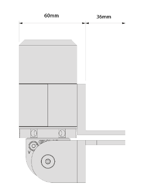D&D Technologies DD TECH SURECLOSE READYFIT HYDRAULIC HINGE/CLOSER SCREW-ON RF108 S