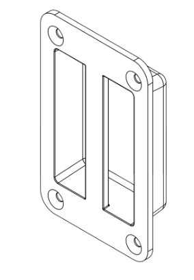HENDERSON FLUSH PULL HEAVY DUTY HEIGHT 152MM & 133MM ZINC PLATED