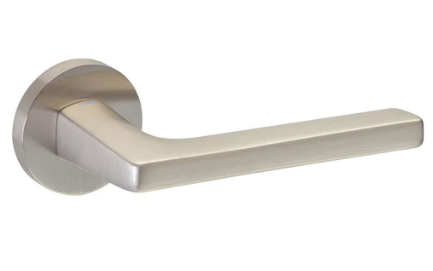 Groel 117 Log Gic Round Door Handle Dummy Right Handle Finish Available In 4 Colours :  Brushed Satin Chrome ,Black ,Satin Brass ,Inox Tech