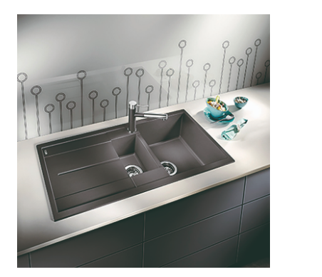 Blanco Germany Metra 6 S Sink, Blanco Silgranit Range - Black ,Anthracite & White