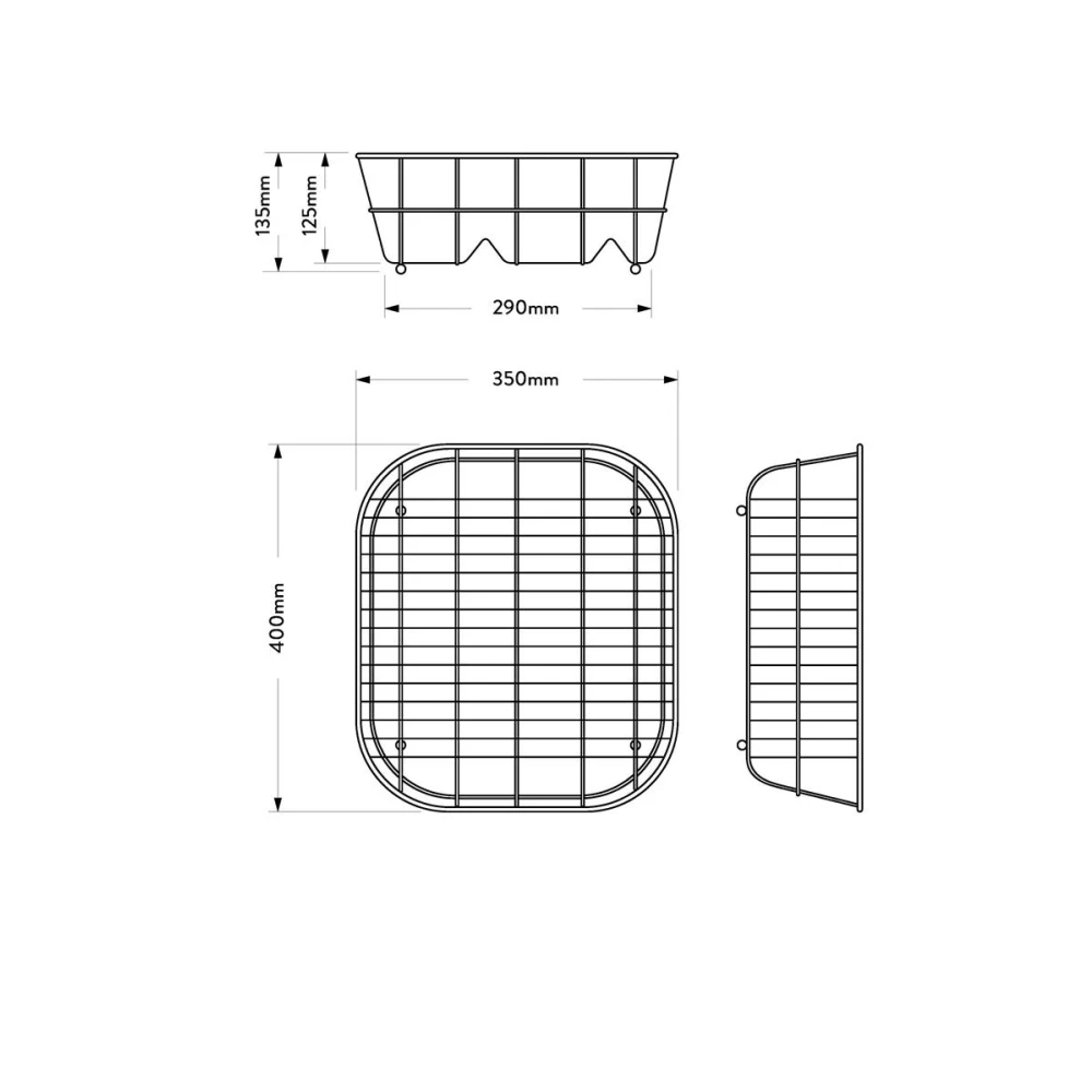 MERCER AD175 DISH RACK STAINLESS STEEL
