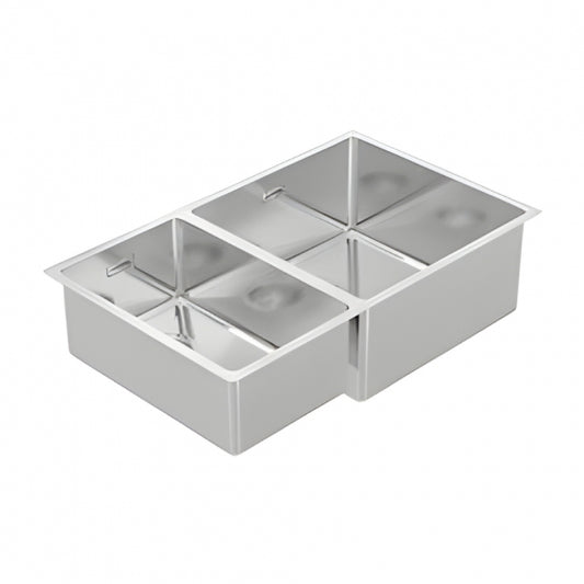 BURNS & FERALL BDM400D Double Bowl 400/250 Left & Right Hand 1.2mm Stainless Steel