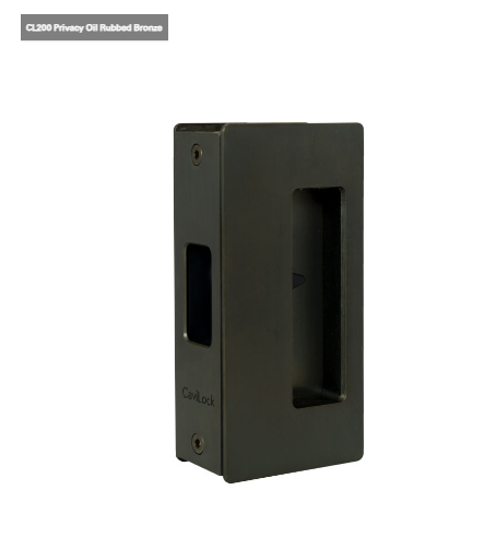Cavity Slider for Doors CaviLock CL205 Privacy Snib Emergency 33-40mm - Available in 6 Colours :  Bright Chrome ,Custom Finish ,Matte Black ,Oil Rubbed Bronze ,Satin Chrome ,Satin Nickel