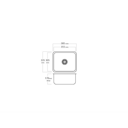 MERCER EC105 PASSATO SINGLE BOWL TOP MOUNT AND UNDER MOUNT WITH & WITHOUT OVERFLOW 304 & 316
