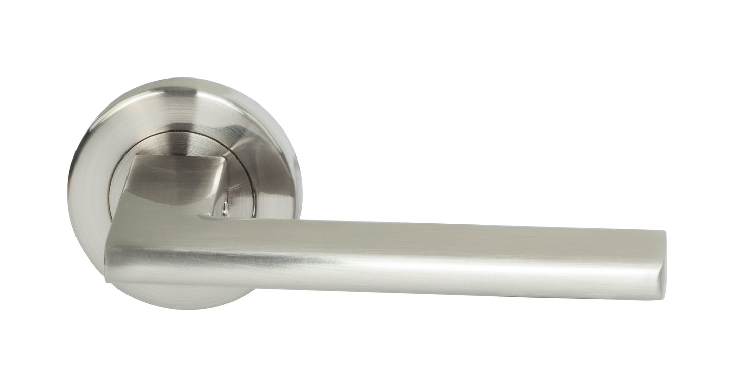 MILES NELSON DOOR HANDLES MILANO RANGE FORLI DUMMY ON ROUND ROSE (EXCL TAYLOR SPINDLE)