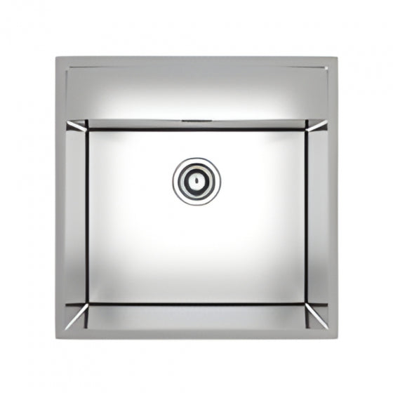BURNS & FERALL BFL540R10 DESIGNER 540 R10 LAUNDRY BOWL 500 X 400 X 230MM WITH TAP PANEL 1.2MM STAINLESS STEEL
