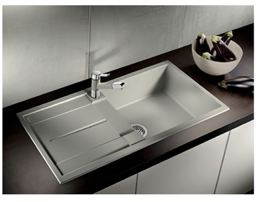 Blanco Germany Metra XL 6 S Sink ( Depth 190mm x height 190mm ) Blanco Silgranit Range- Available in 5 Colours :  Rock Grey ,Anthracite ,Black ,White ,Alu-Metallic
