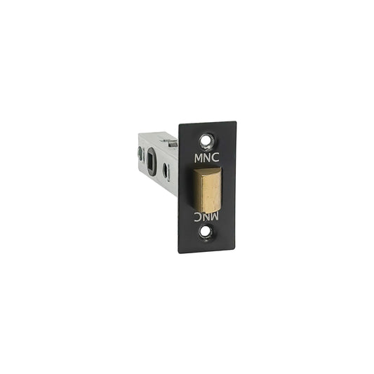 MILES NELSON COMMERCIAL TUBULAR LATCH 7.6MM SPINDLE 60MM BACKSET SC (INCLUDE SPINDLE AND STRIKE) FOR MNCR53 AND KO101 - SATIN CHROME & MATT BLACK