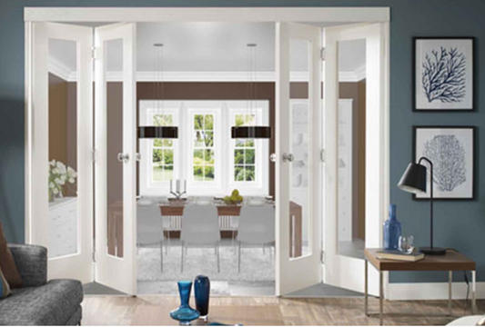 Cowdroy Triumph Folding Door Track System for Single Internal doors 22kg and components (Top Mount Track & Guide channel)