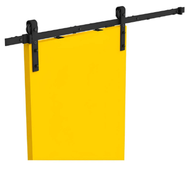Cowdroy Barn Door Sliding Track System 90kg Single for Internal Doors Track Set for One Sliding Door and components 90kg