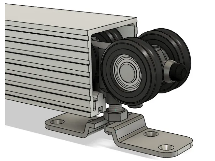 Cowdroy All Weather Door Sliding Track System 240kg Single for External Doors components 240kg