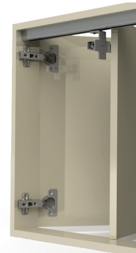 Cowdroy Triumph Stealth Bi-Folding Cupboard Doors Track System for doors 22kg and components