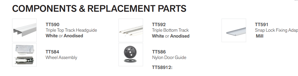 Cowdroy Robemaker for 3 Sliding doors Track Internal Doors Track components 40kg -1800mm ,2100mm ,2400mm ,2700mm ,4840mm & 6000mm ( Anodized ,white & mill alu color )