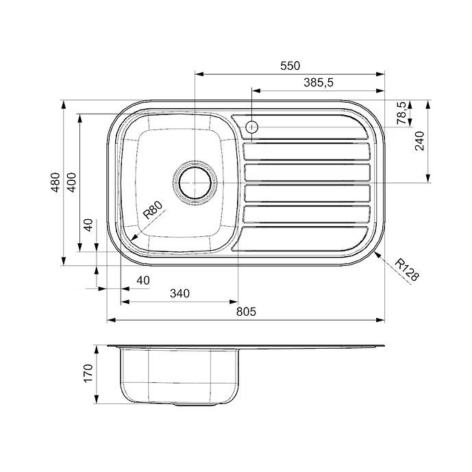 Reginox Regent 10 340 x 400
